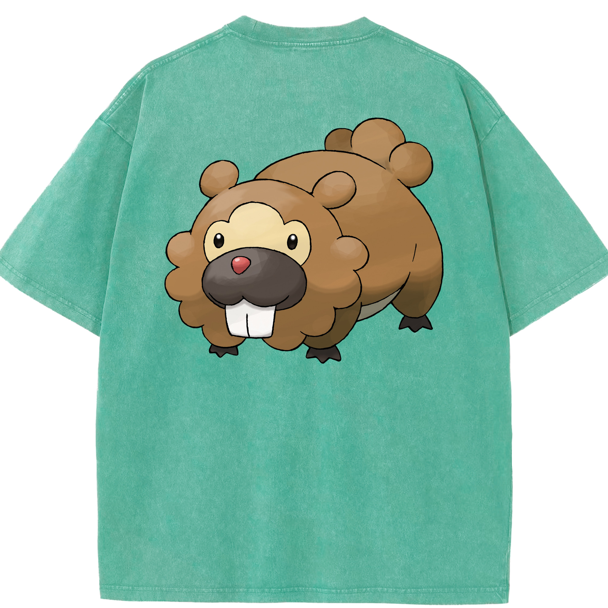 （画像用） ポケットモンスター Pokémon 綿100% ヴィンテージ風 半袖Tシャツ（背面プリント）